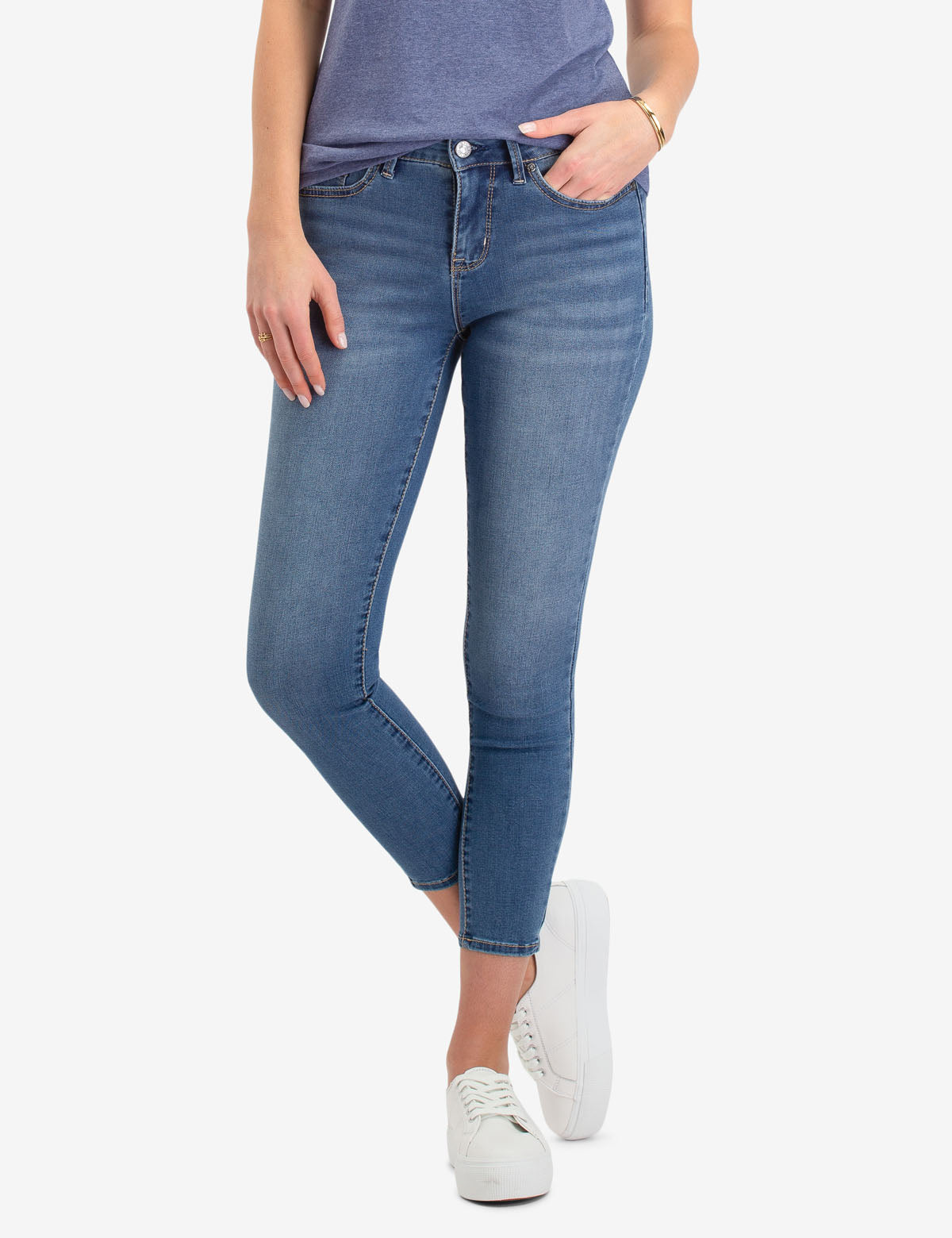 REPREVE® Eco-Friendly Mid-Rise Jegging Jeans - Stretchy & Slimming