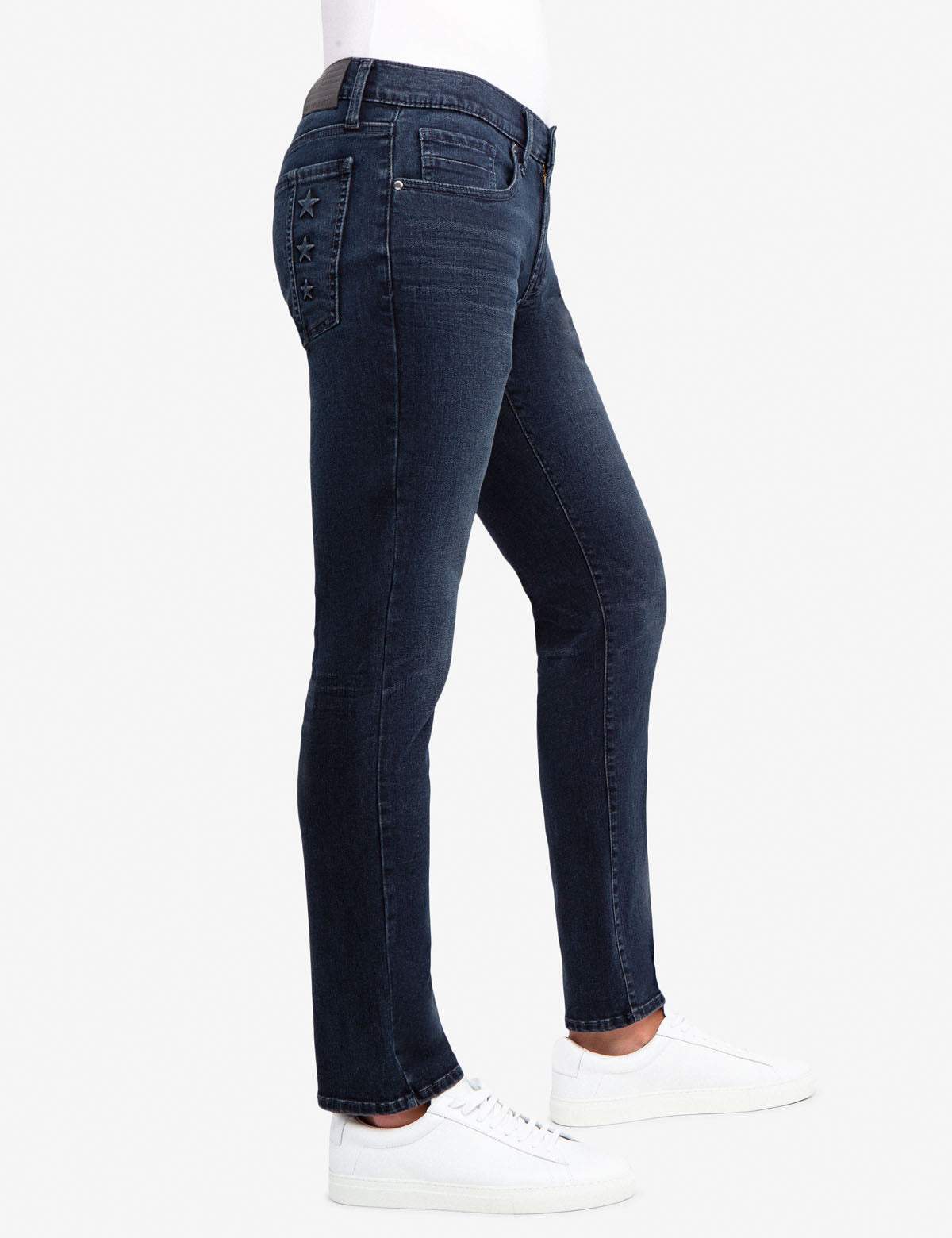 REPREVE® Slim Fit Jeans with Star Embroidery - Eco-Friendly Denim