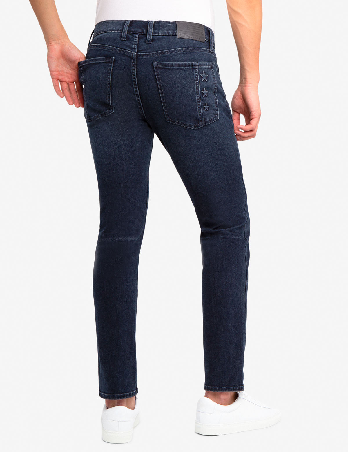 REPREVE® Slim Fit Jeans with Star Embroidery - Eco-Friendly Denim