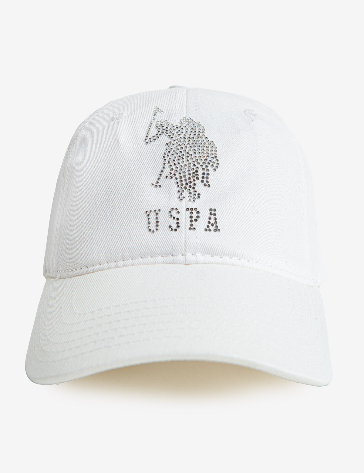 Sparkly Rhinestone Embroidered Baseball Cap with Logo