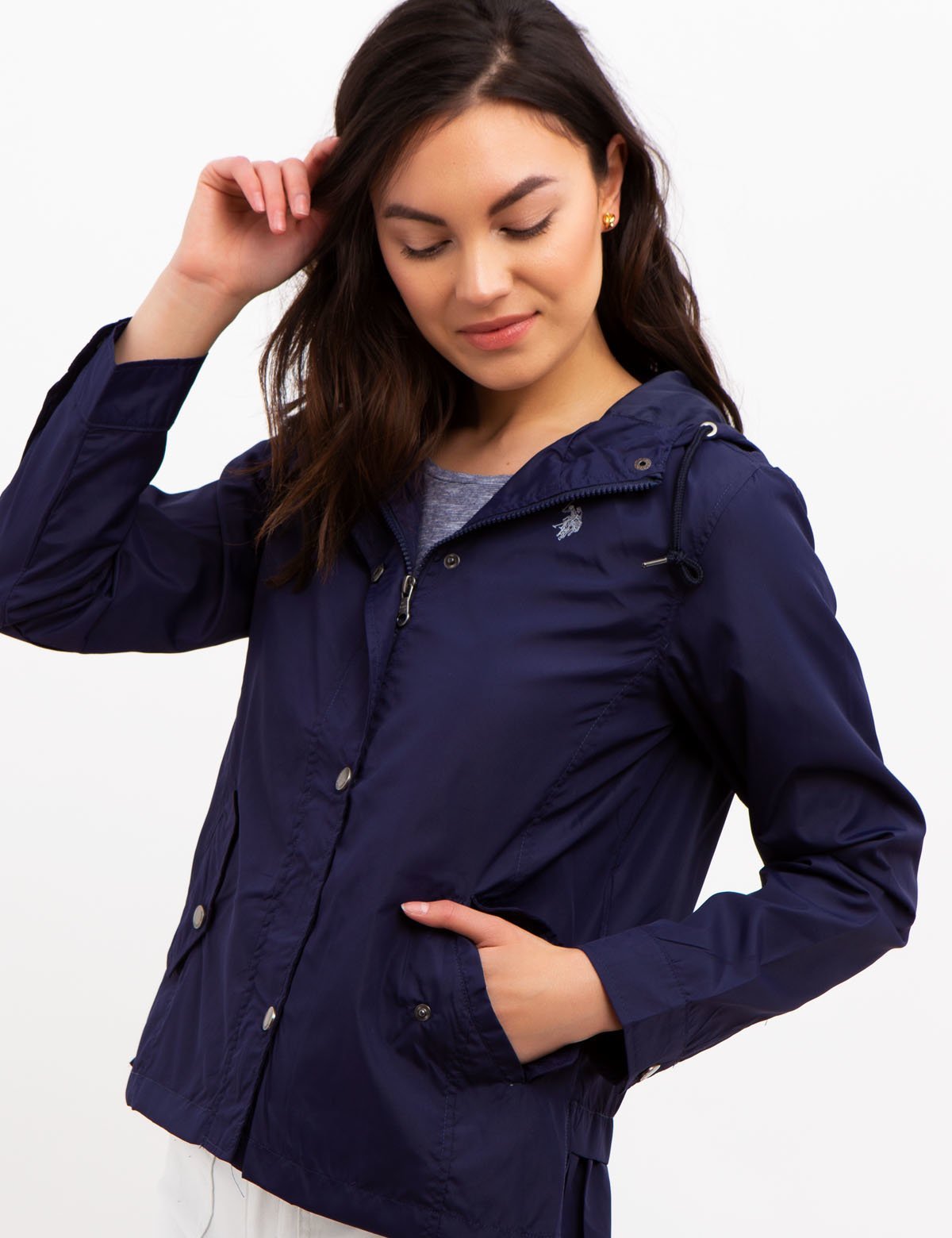 Women's Ruffle Hem Jacket - Stylish Outerwear Coat