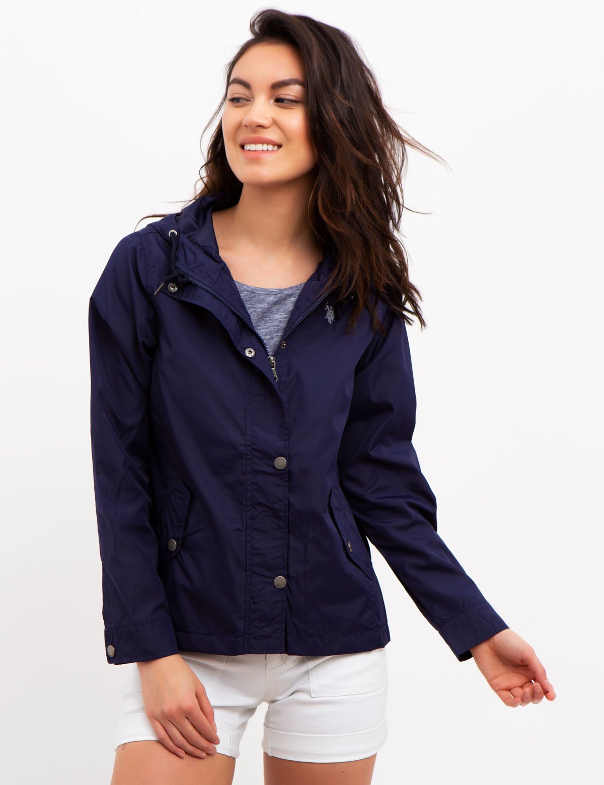 Women's Ruffle Hem Jacket - Stylish Outerwear Coat