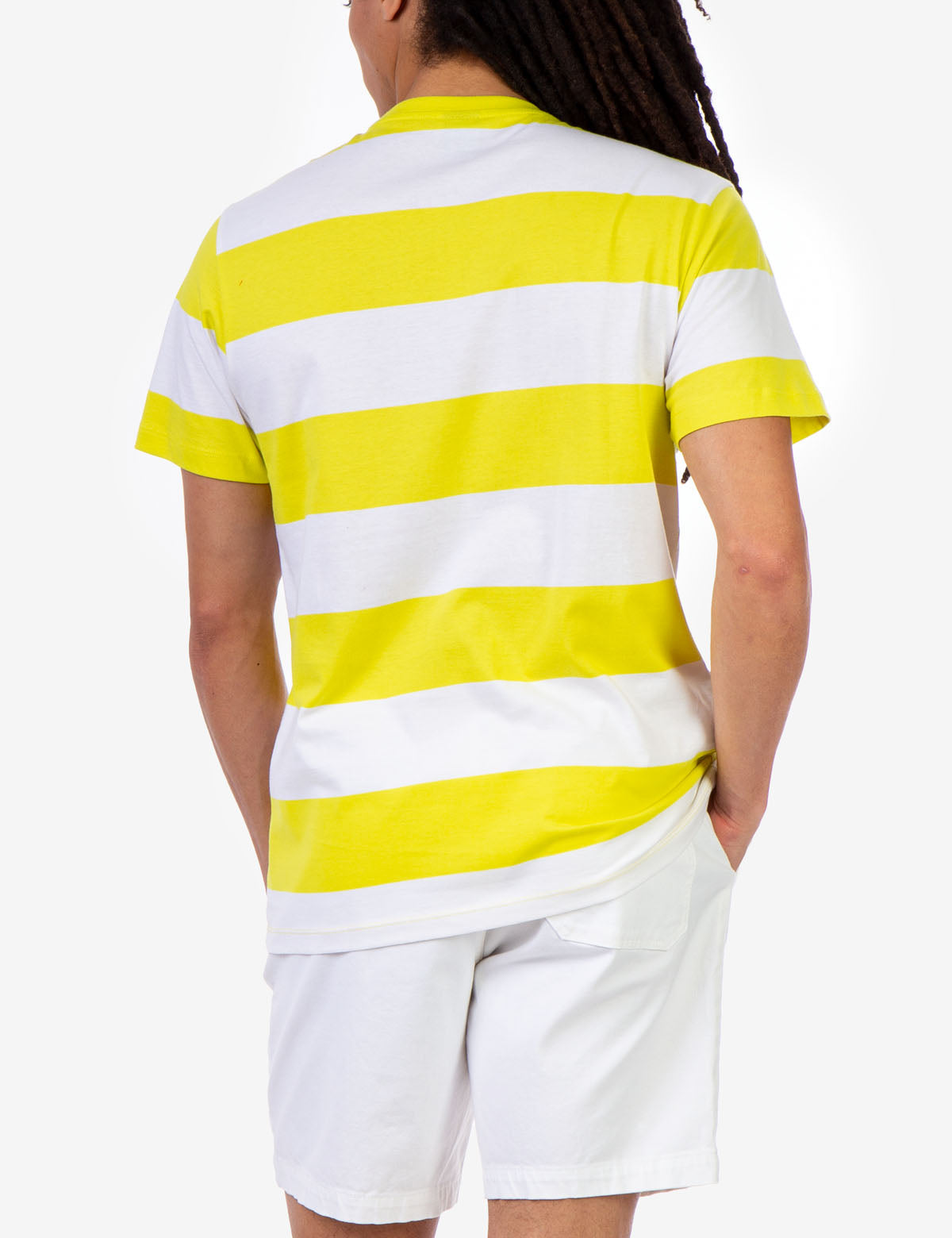 Men's Rugby Striped T-Shirt with Embroidered Logo