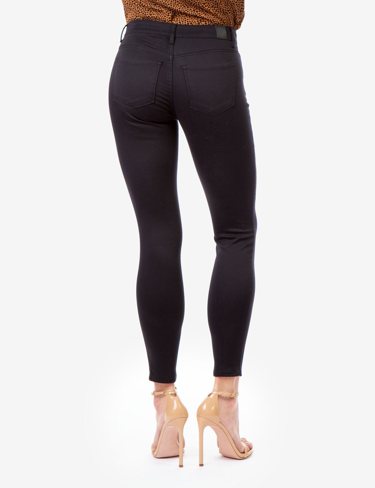 SATEETN Women's High-Waisted Cotton Jeggings with Pockets