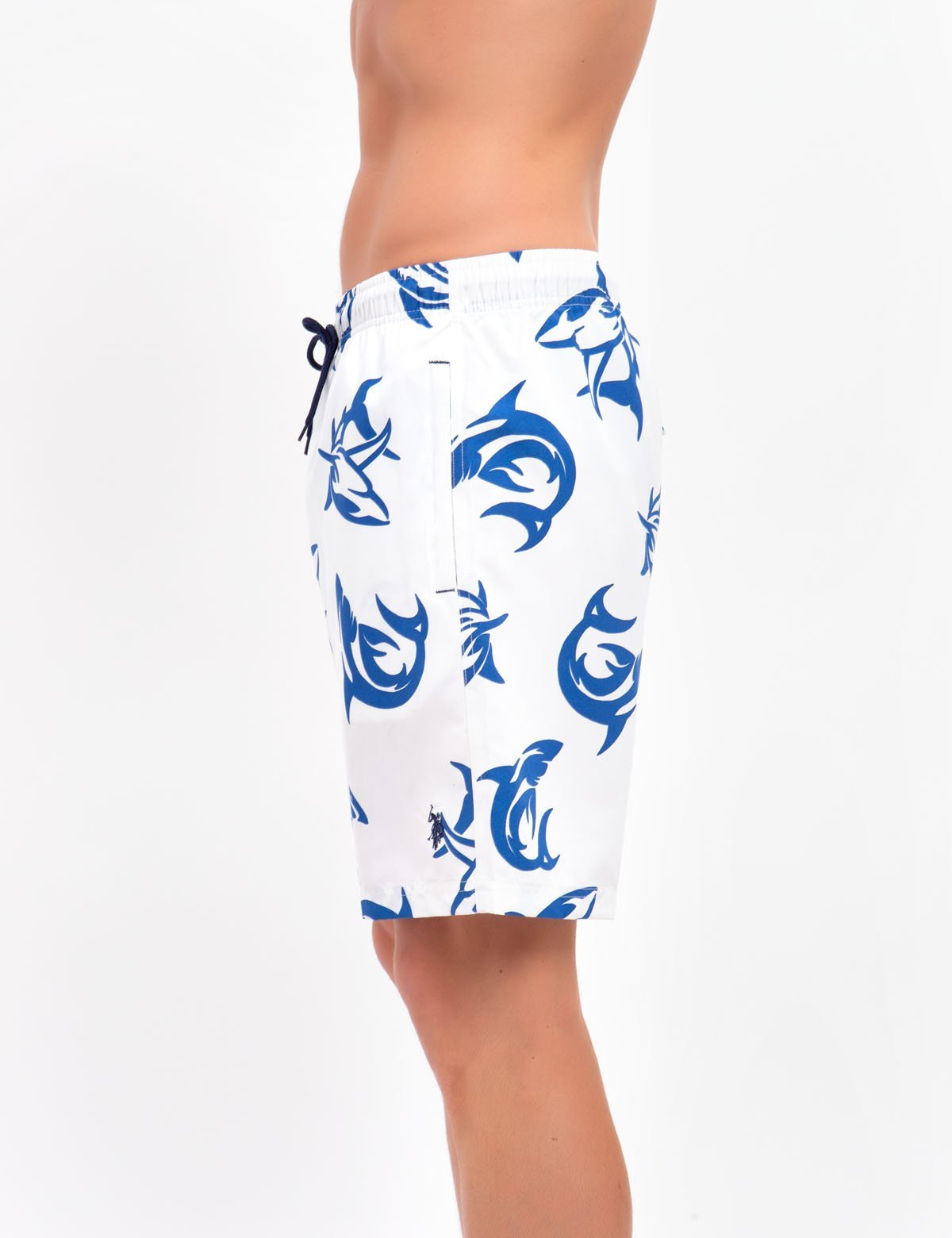 SHARK Men's Swim Trunks with Mesh Lining & Pockets