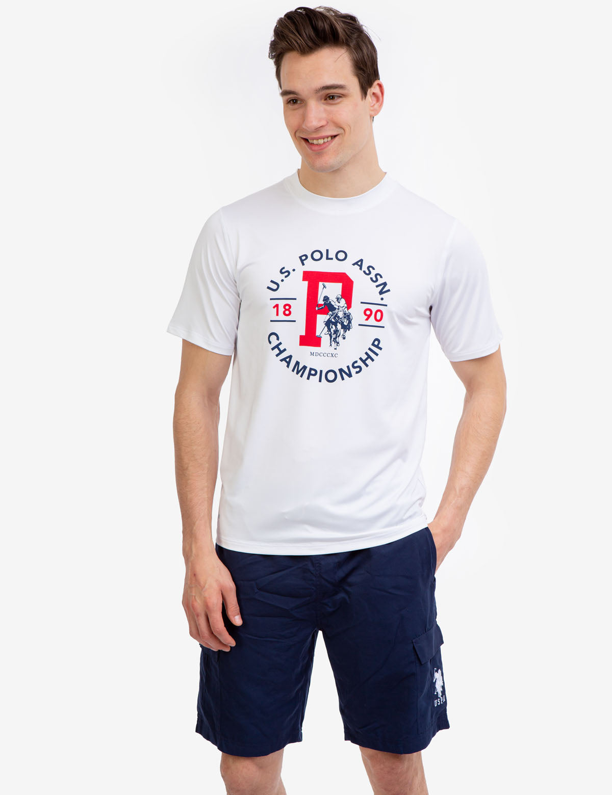 USPA Championship UV Protection Short Sleeve Polo Shirt