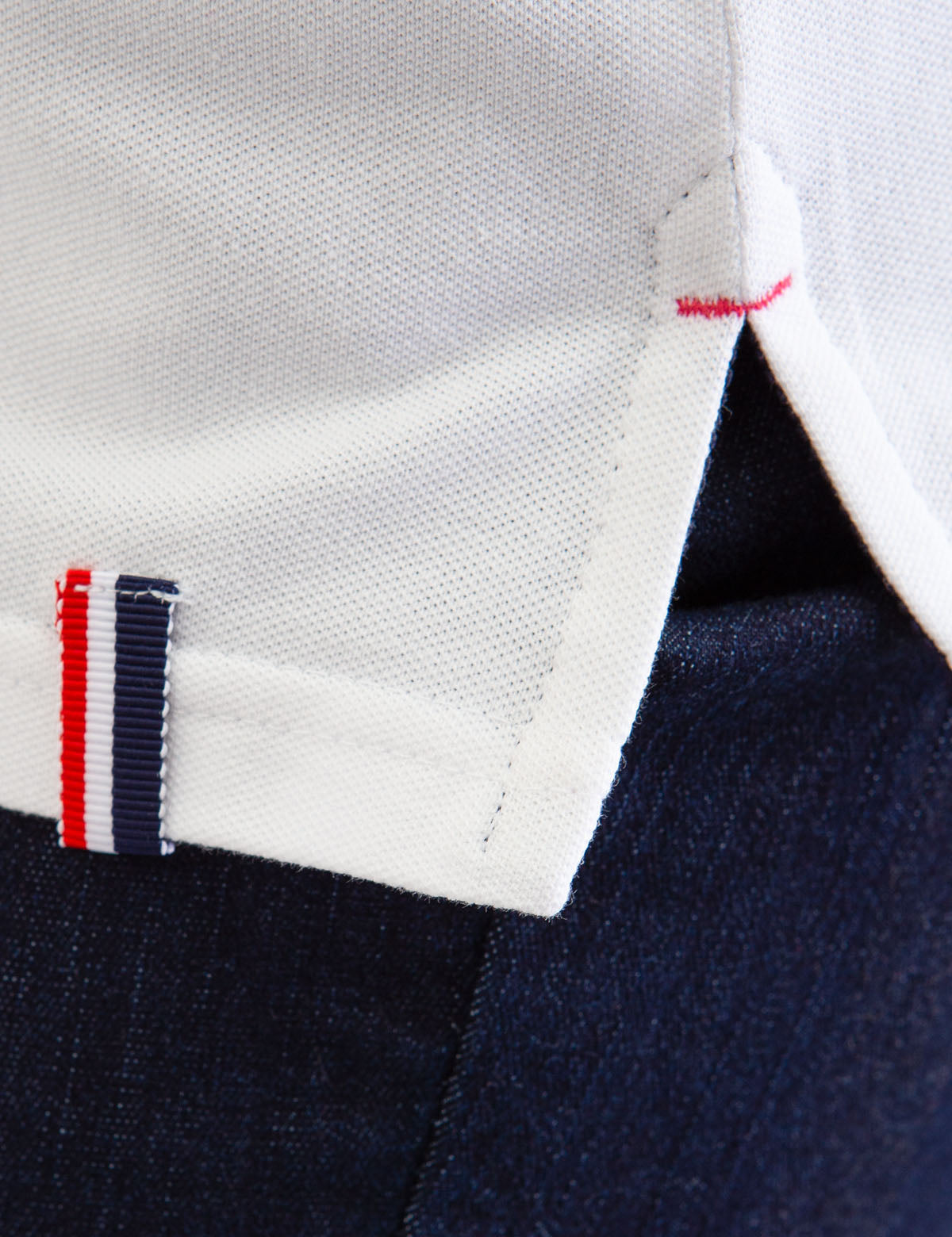 Men's Striped Polo Shirt with Shoulder Detail - Cotton Blend