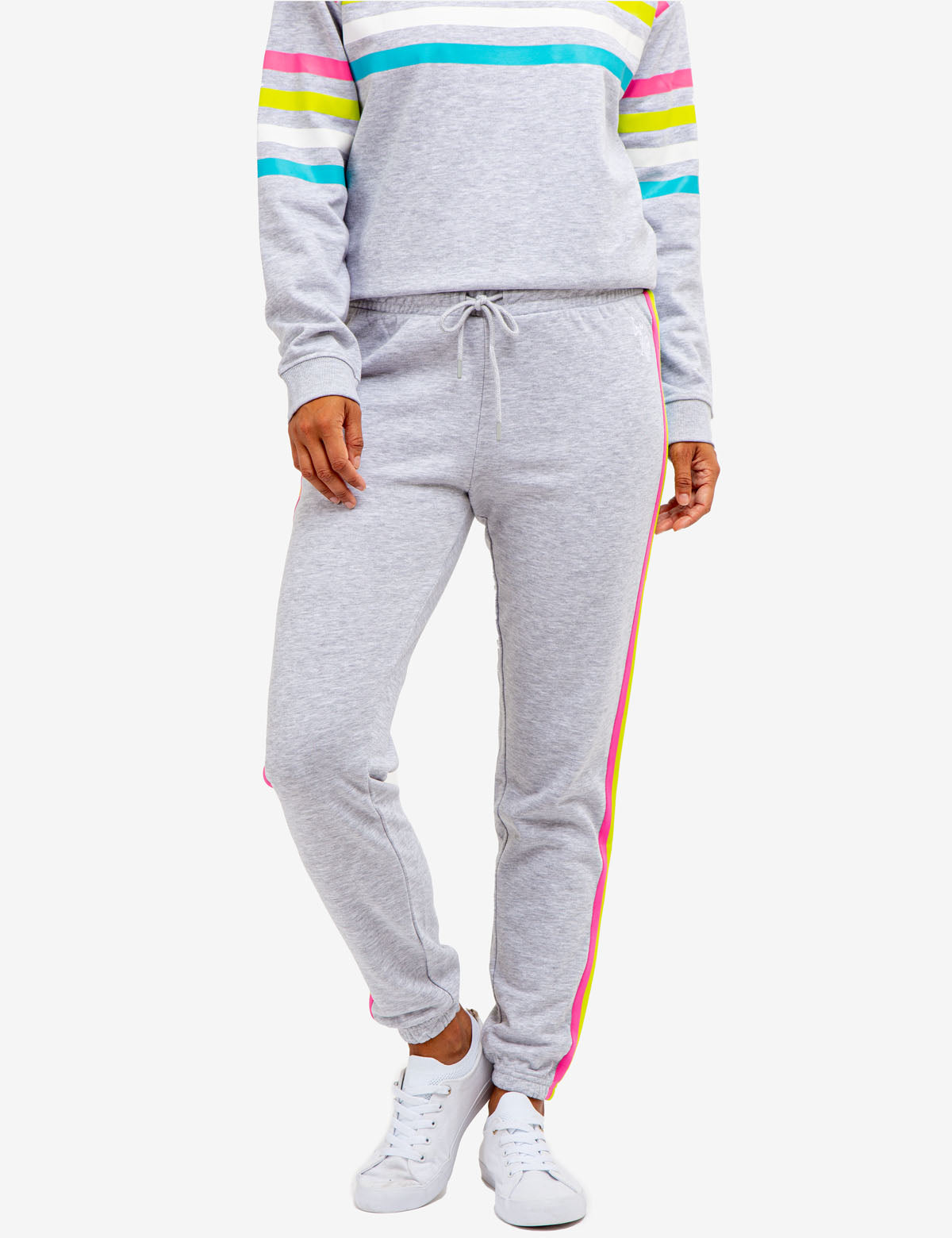 Men's Side Stripe Logo Sweatpants - Comfort Fit Joggers
