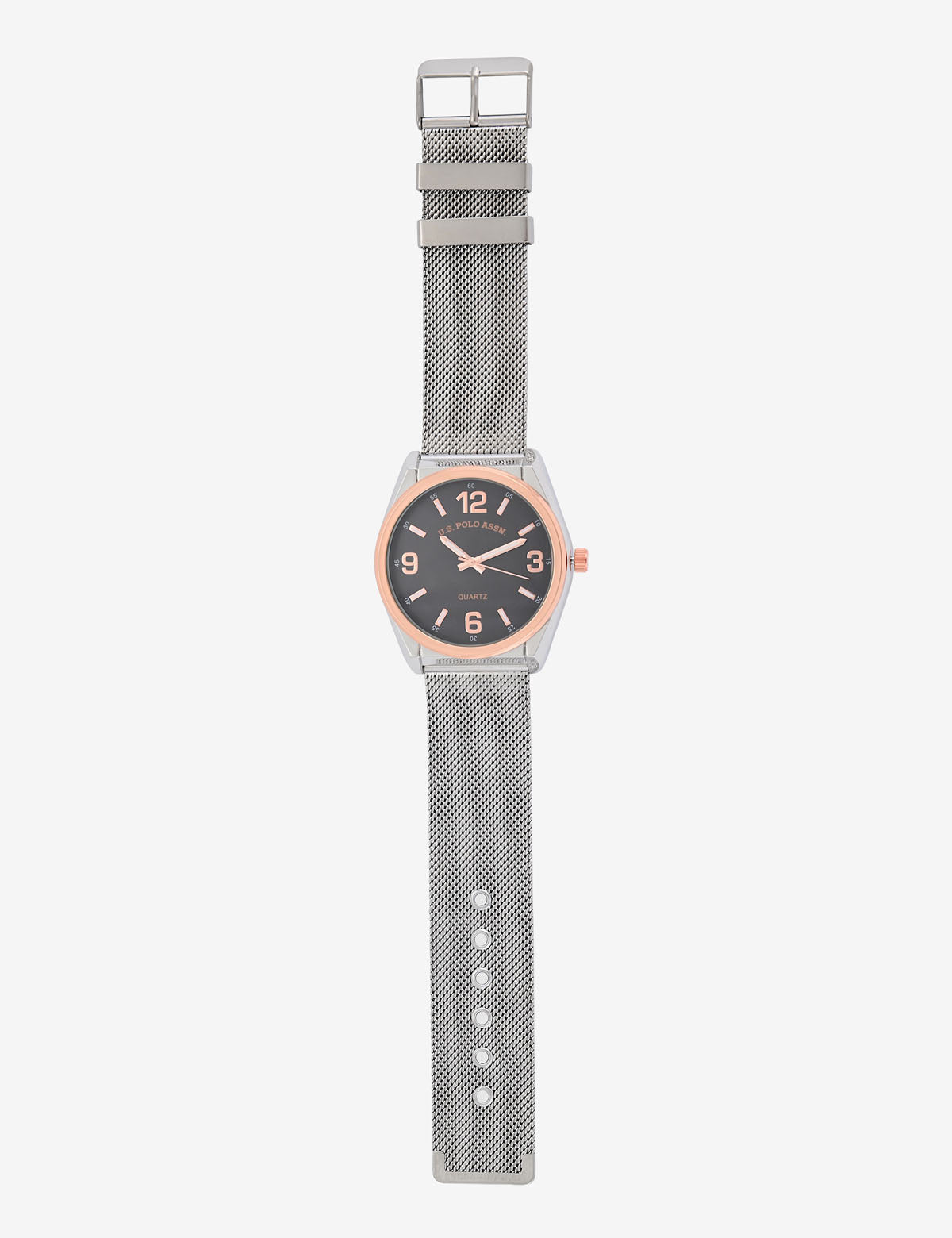Men's Silver Mesh Watch - Stainless Steel Strap Timepiece