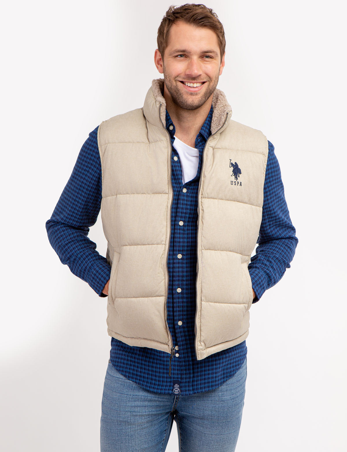 Sherpa Collar Signature Vest for Men & Women | Cozy Fleece Lining