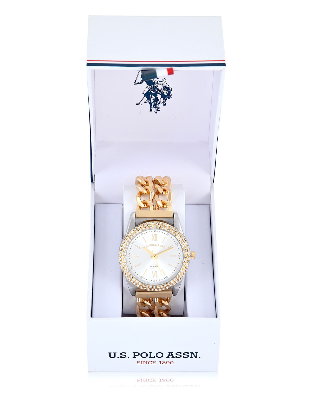 Women's Gold Link Bracelet Watch - Classic Elegant Timepiece