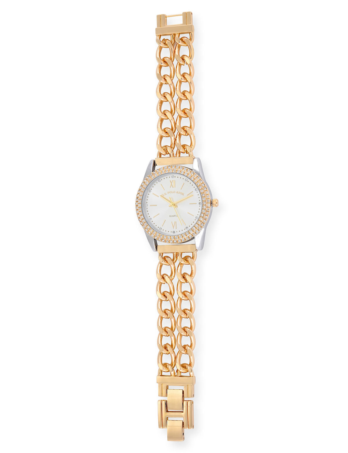Women's Gold Link Bracelet Watch - Classic Elegant Timepiece