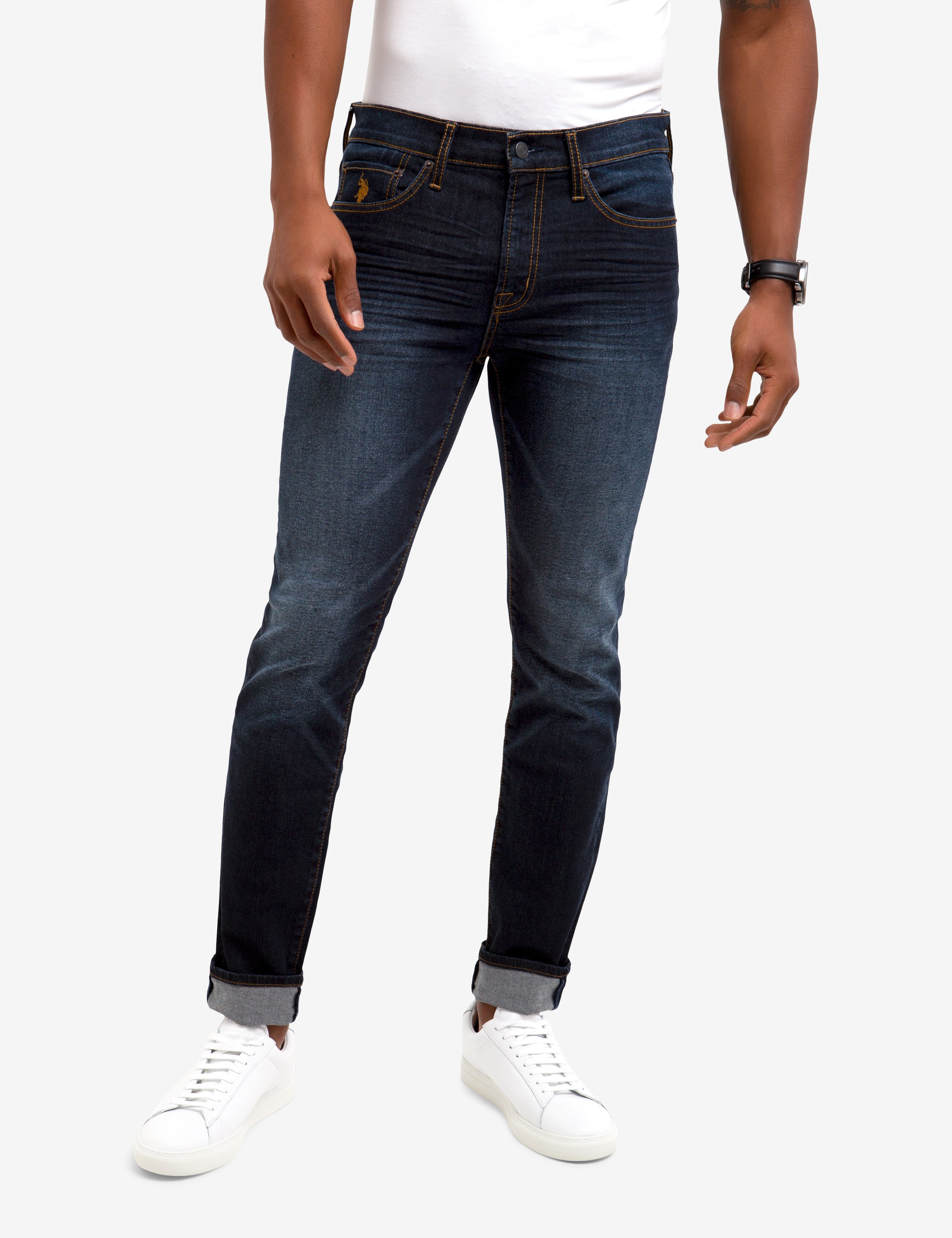 Women's Skinny Jeans - Mid Rise Slim Fit Cotton Blend Stretch
