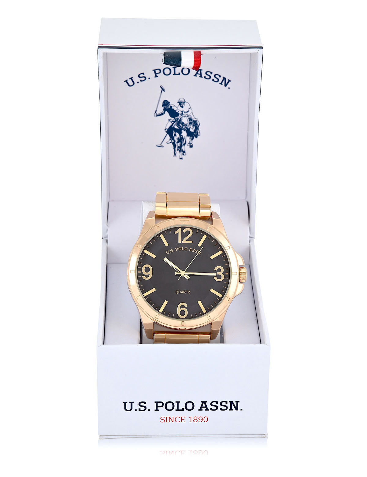 Men's Gold-Tone Link Bracelet Watch - Classic Stainless Steel Design