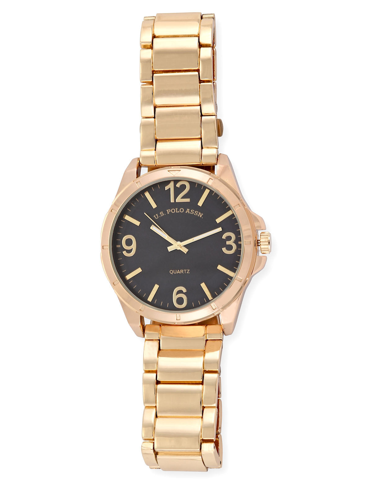 Men's Gold-Tone Link Bracelet Watch - Classic Stainless Steel Design