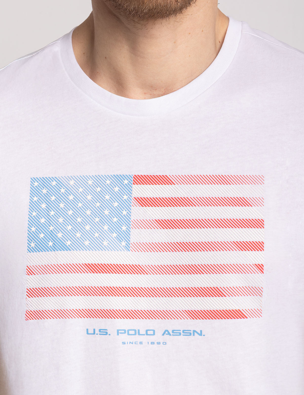 Diagonal Stripes Flag Graphic Tee for Men & Women - Stylish Casual T-Shirt