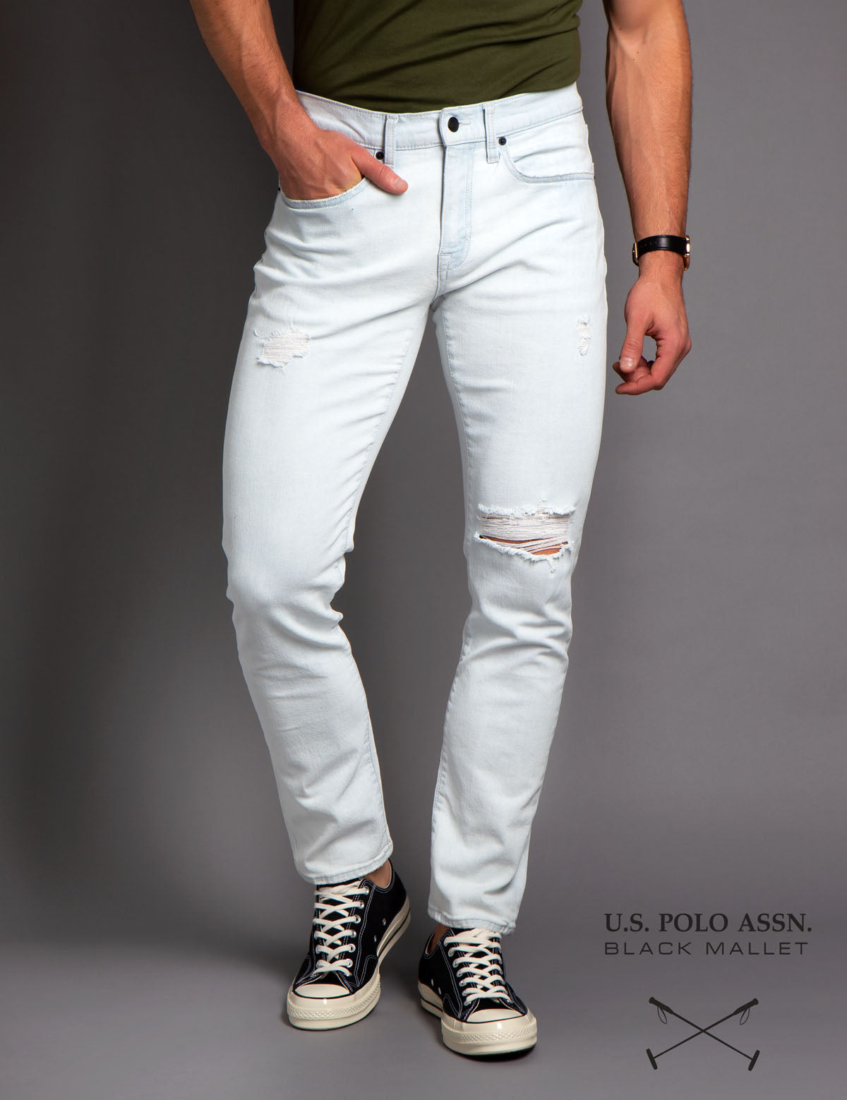 Slim Fit Stretch Denim Jeans for Men
