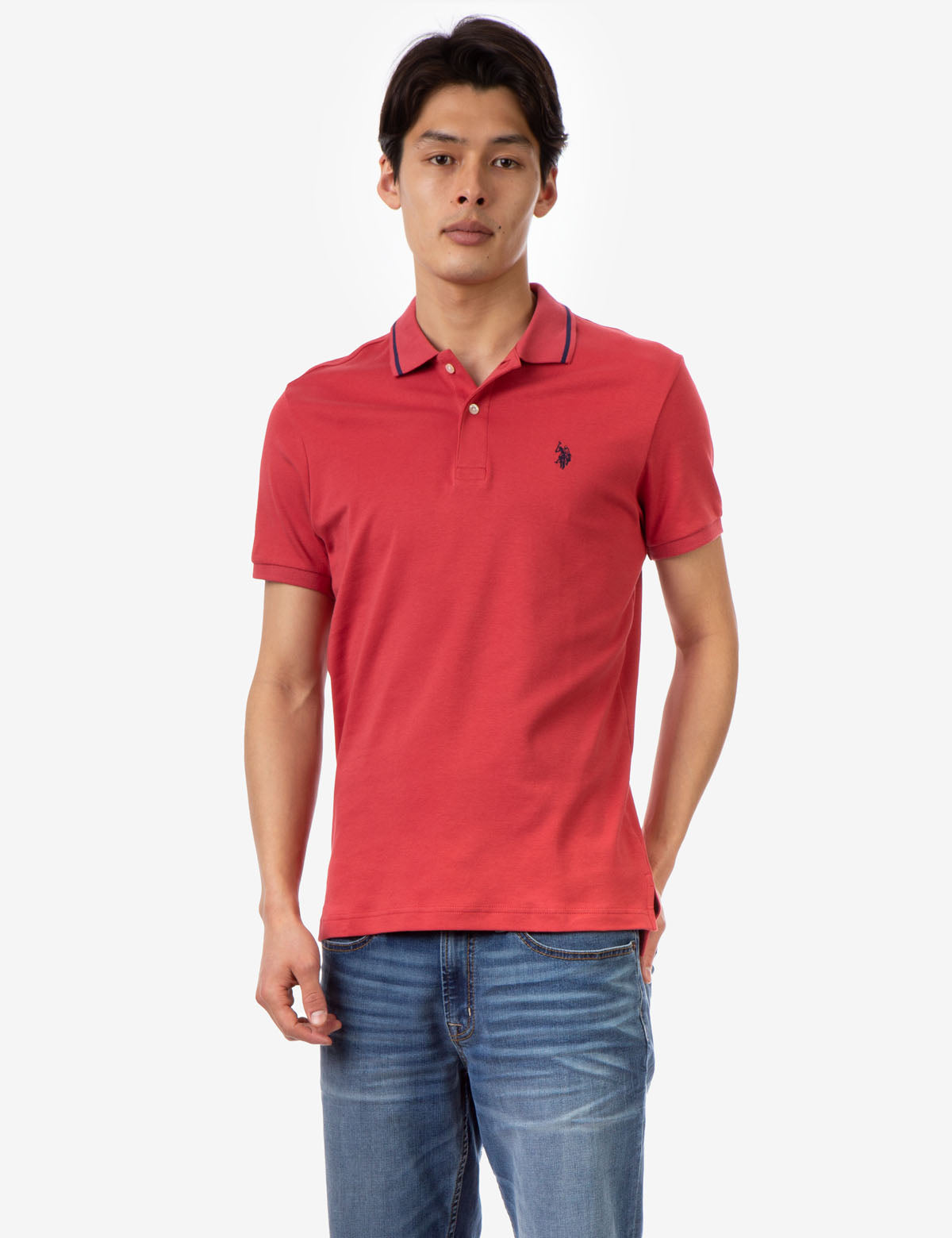 Slim Fit Interlock Polo Shirt for Men - Comfortable & Stylish