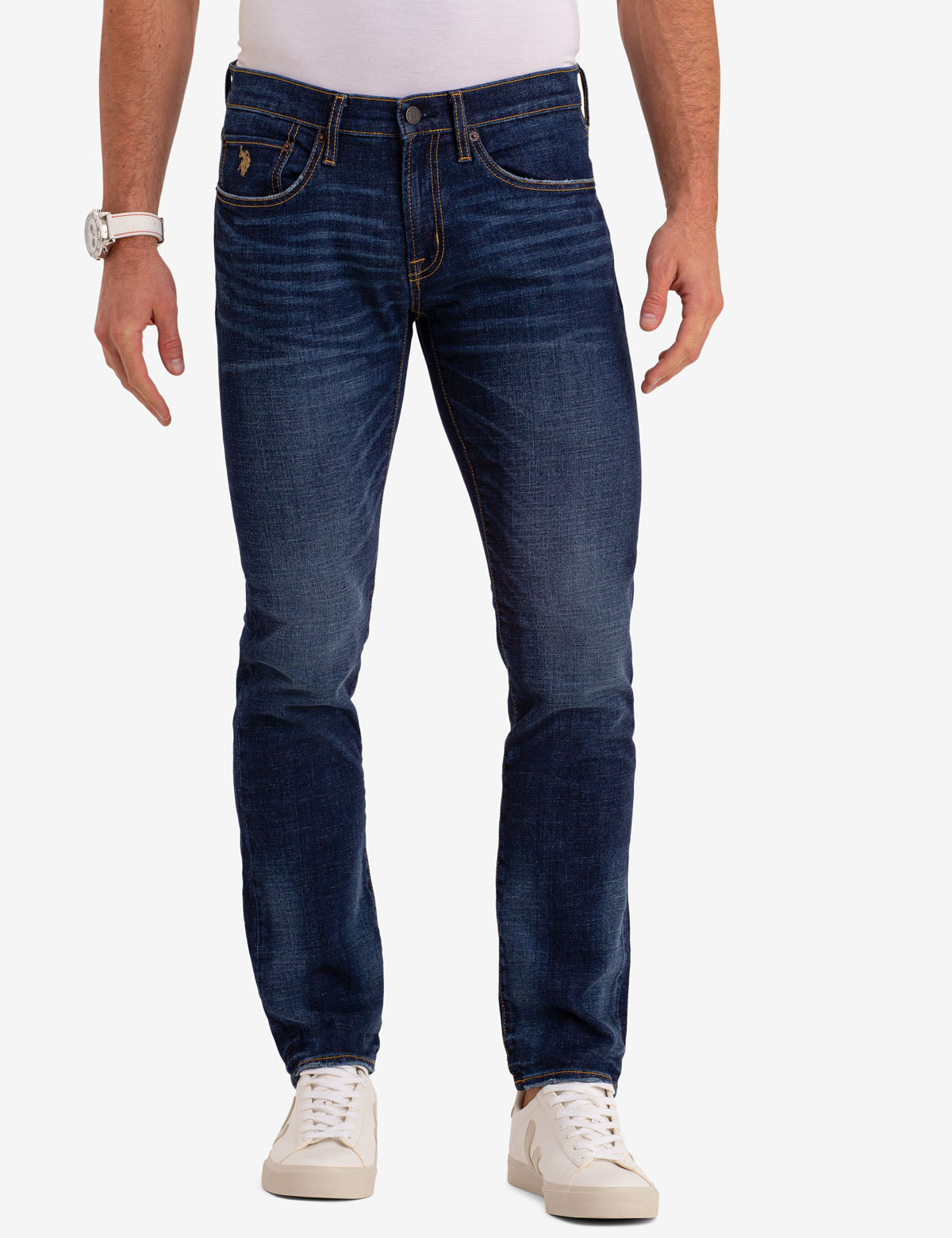 U.S. Polo Assn. Slim Fit Dark Wash Jeans for Men