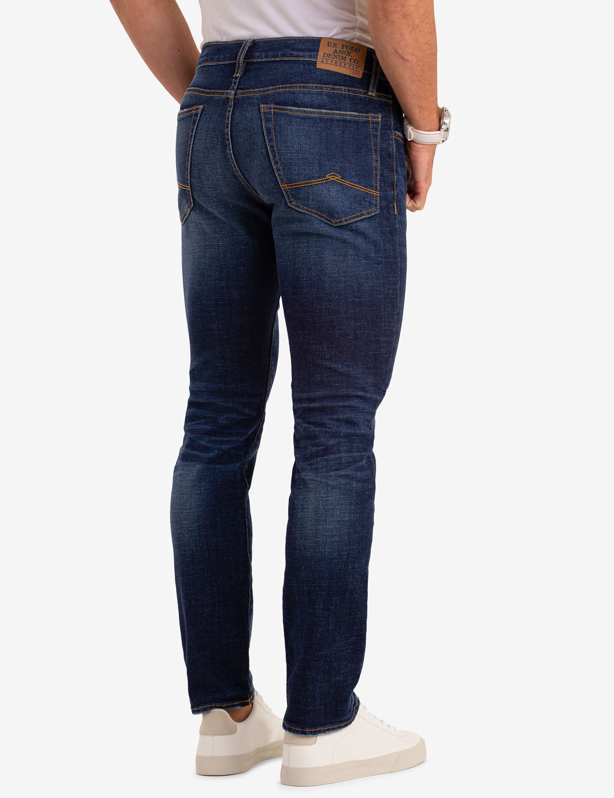 U.S. Polo Assn. Slim Fit Dark Wash Jeans for Men