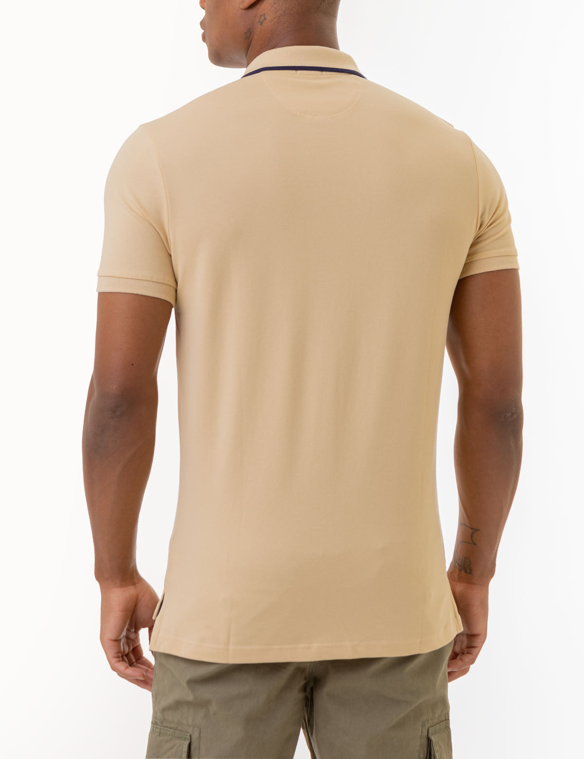Slim Fit Stretch Cotton Polo Shirt with Embroidered Logo