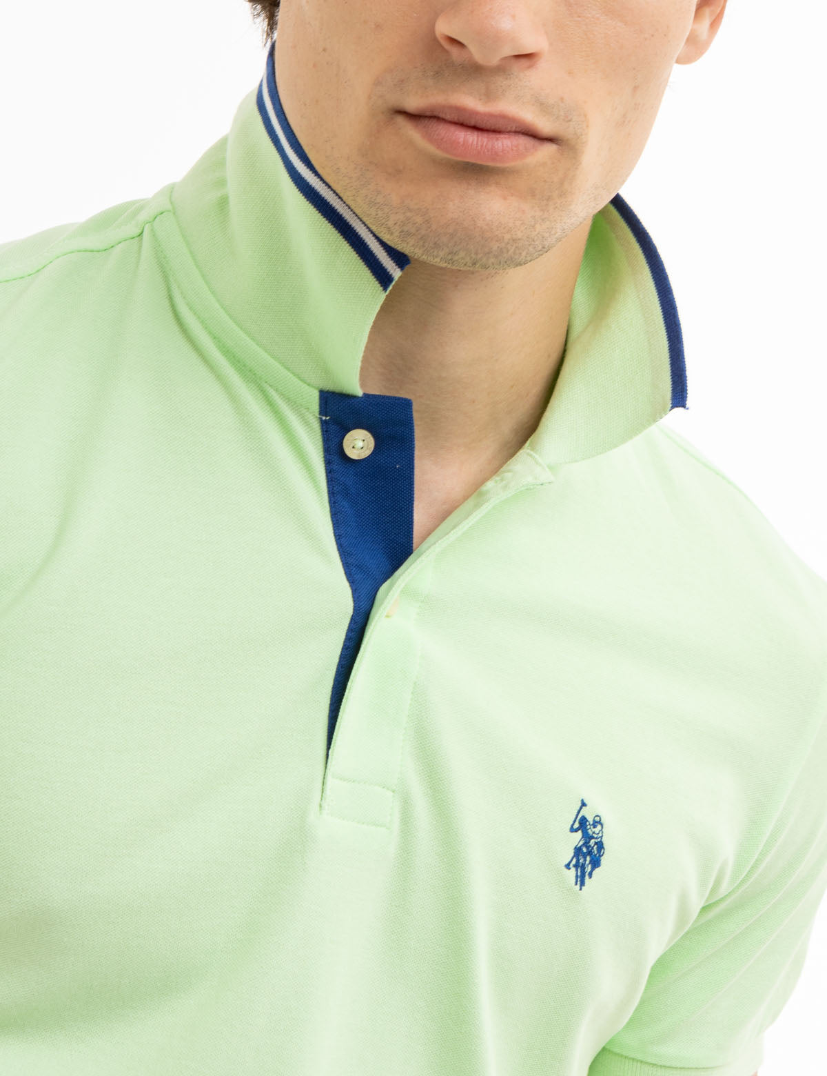 Slim Fit Stretch Cotton Polo Shirt with Embroidered Logo