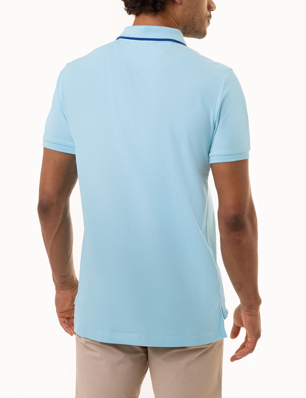 Slim Fit Stretch Cotton Polo Shirt with Embroidered Logo