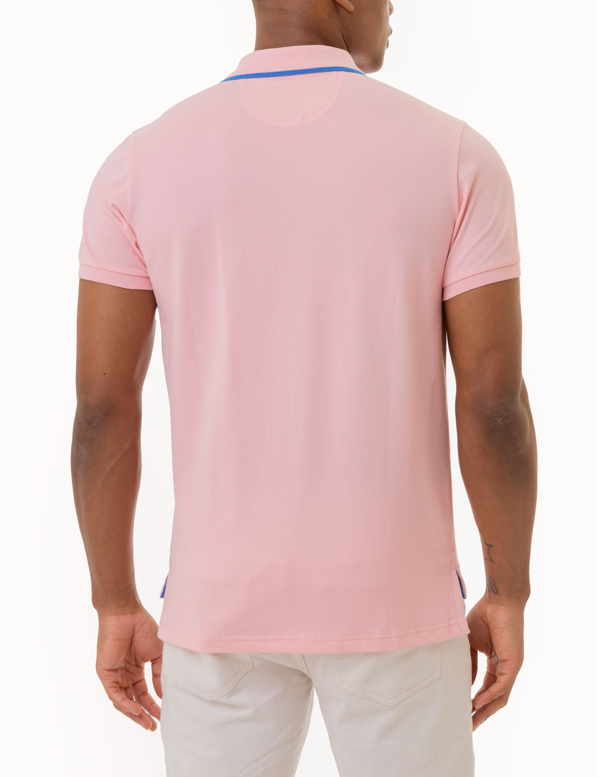 Slim Fit Stretch Cotton Polo Shirt with Embroidered Logo