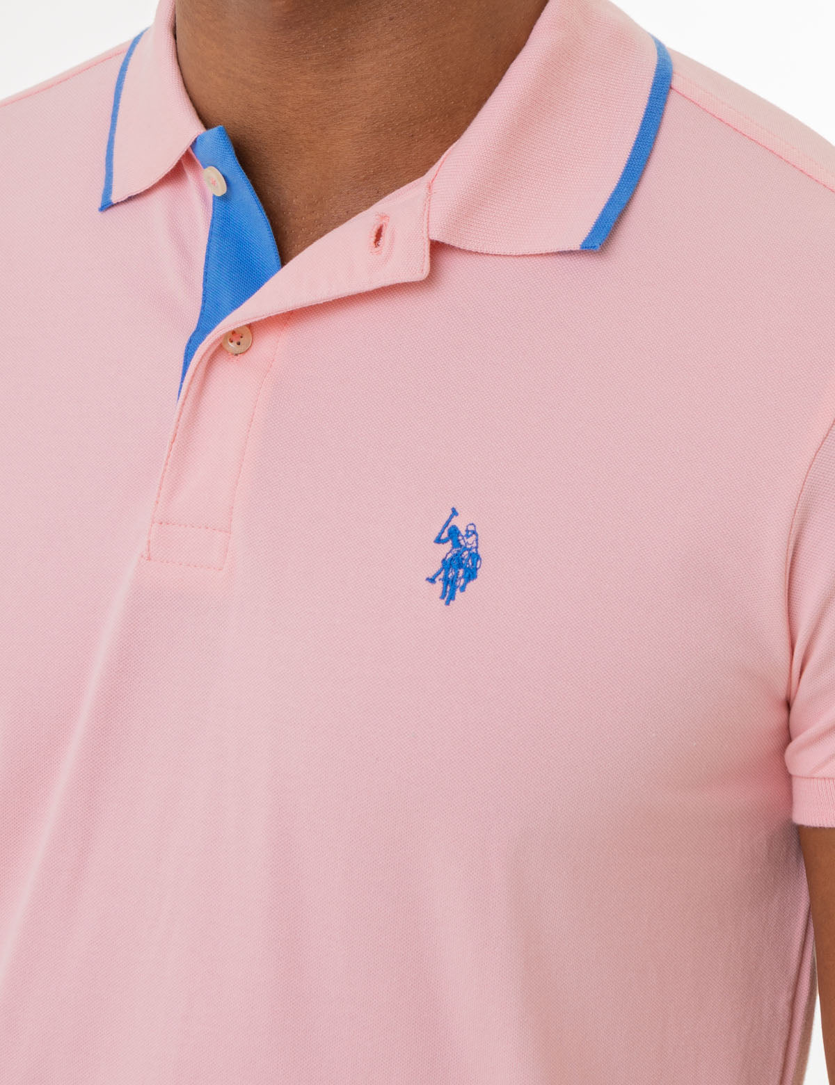 Slim Fit Stretch Cotton Polo Shirt with Embroidered Logo