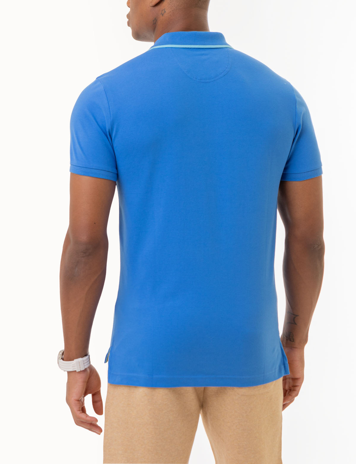 Slim Fit Stretch Cotton Polo Shirt with Embroidered Logo