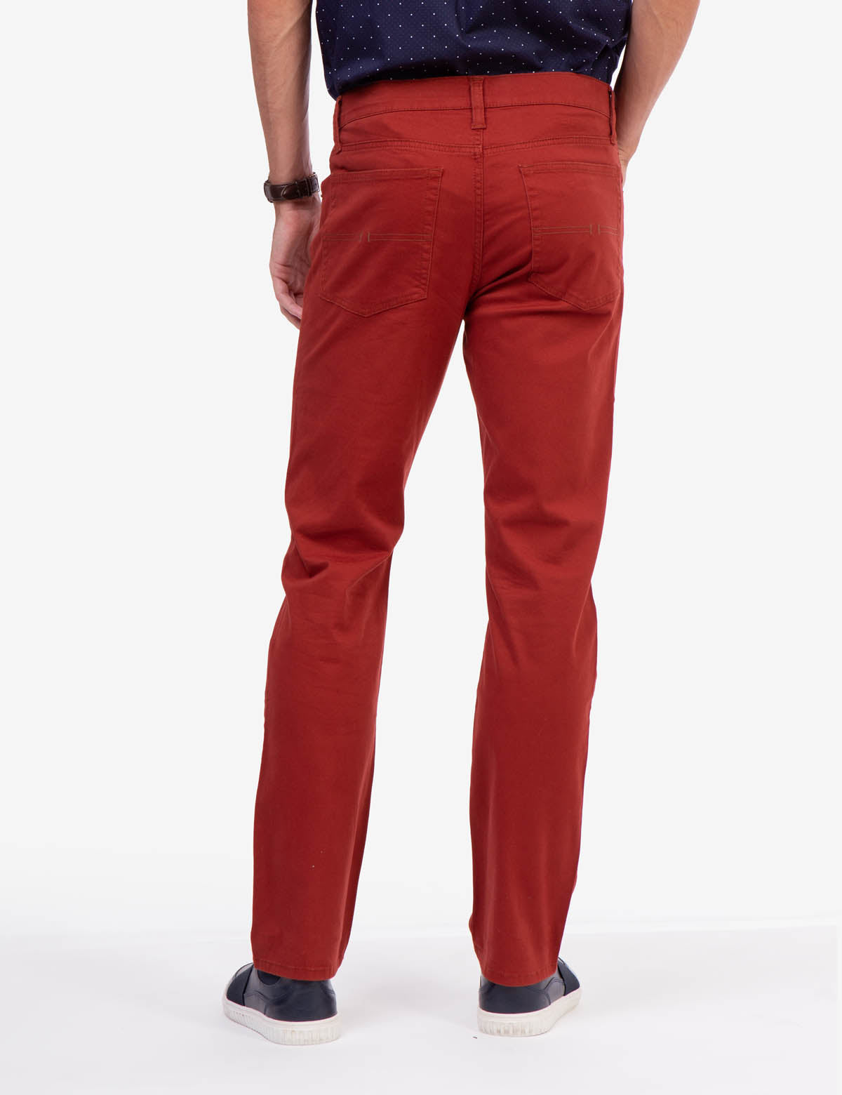 Men's Slim Straight Stretch Chino Pants - Cotton Spandex Fit