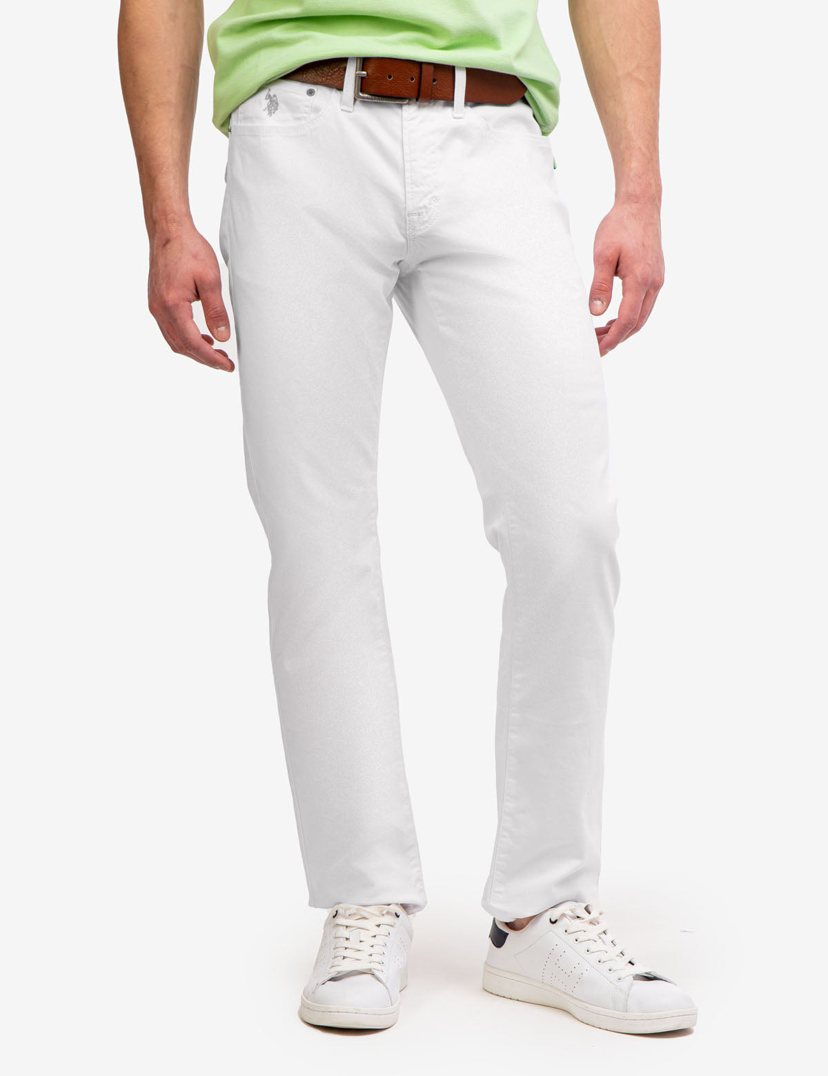 Men's Slim Straight Stretch Chino Pants - Cotton Spandex Fit