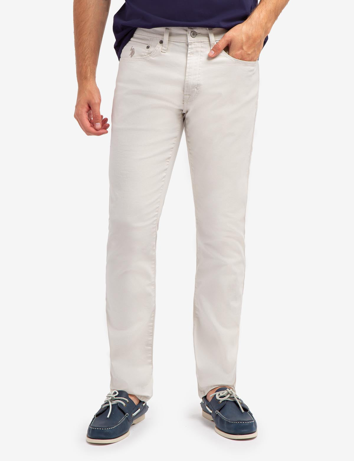Men's Slim Straight Stretch Chino Pants - Cotton Spandex Fit