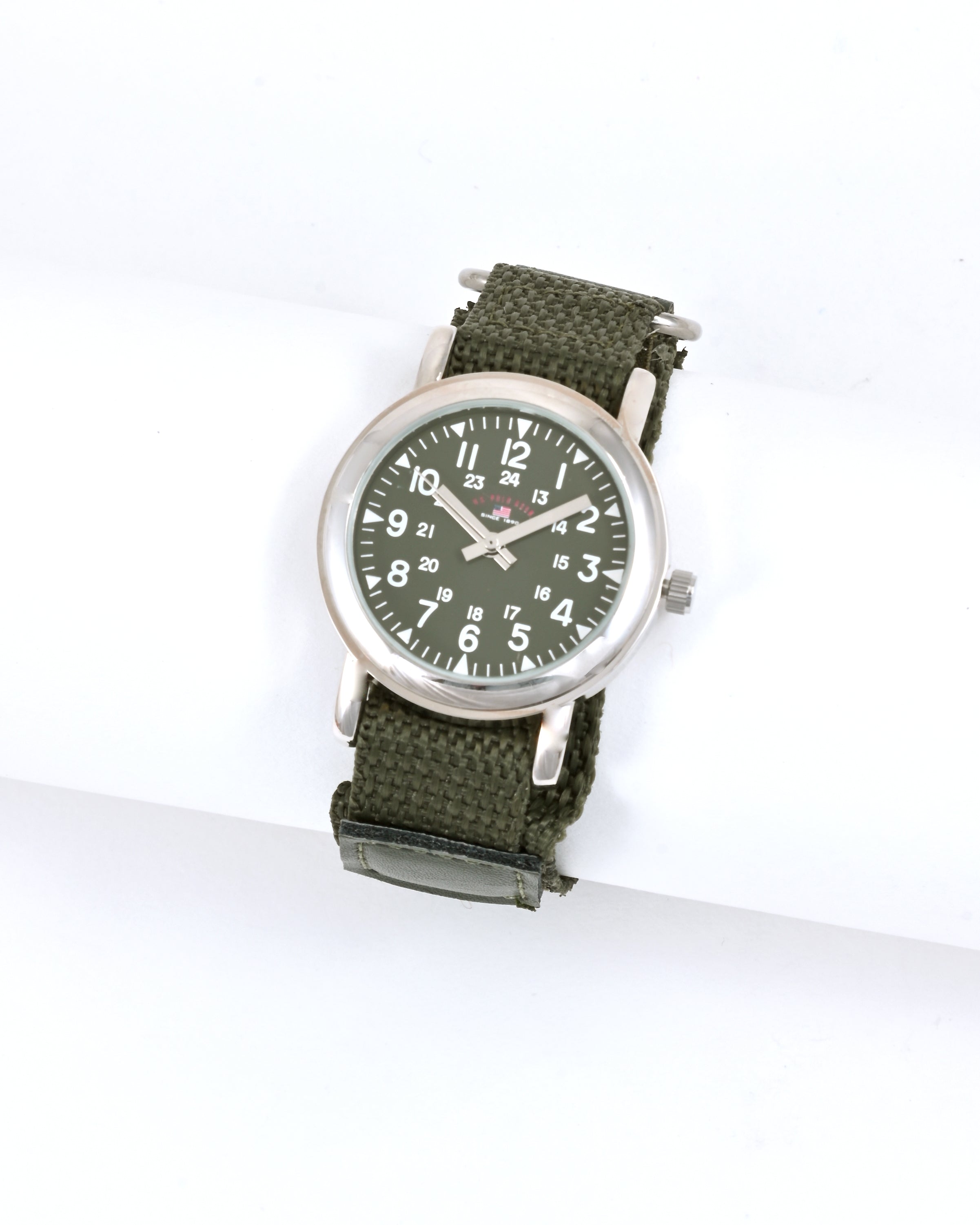 USPA Junior Military Green Nylon Fastwrap Watch for Kids