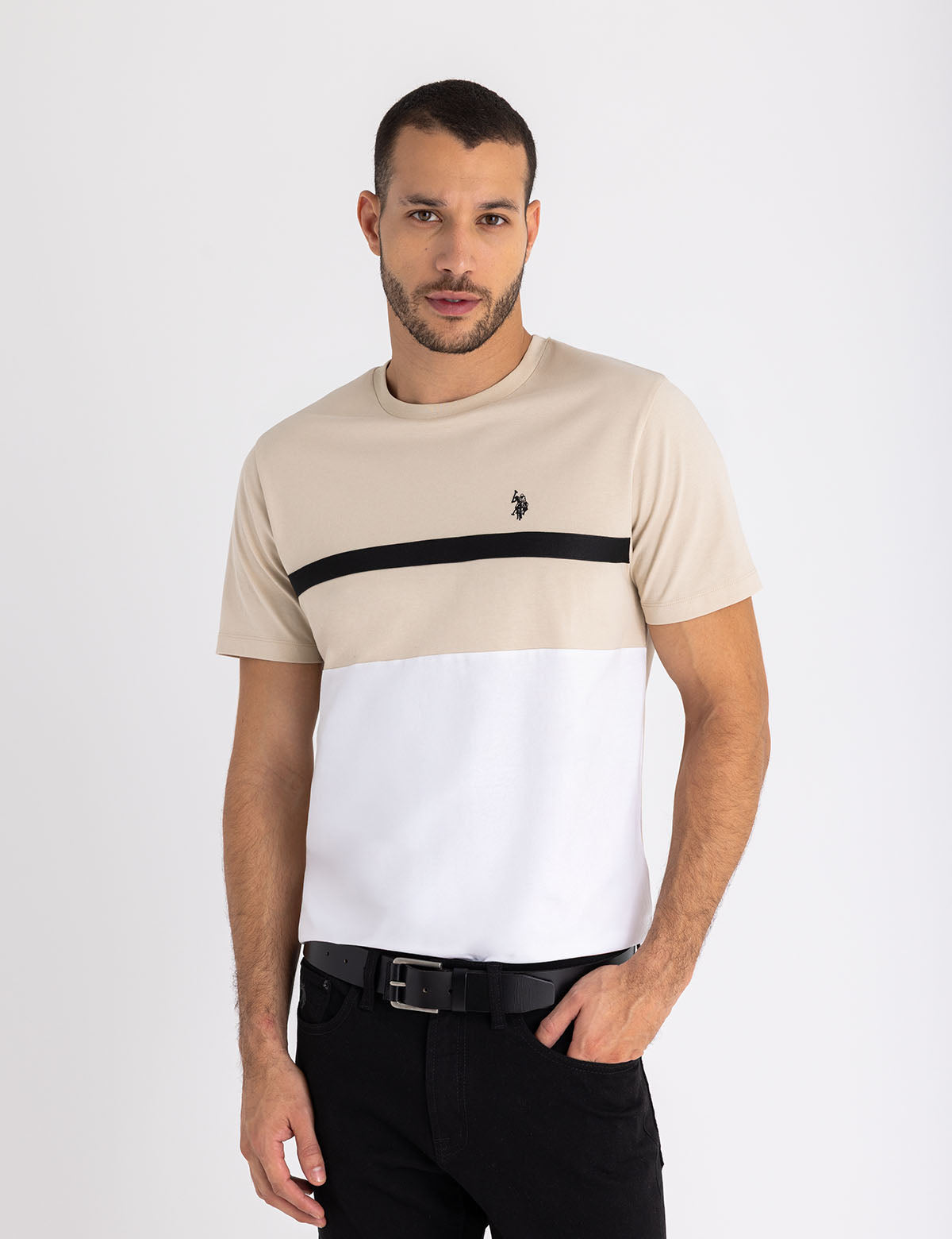 Color Block Tricot Tape Jersey T-Shirt for Men & Women
