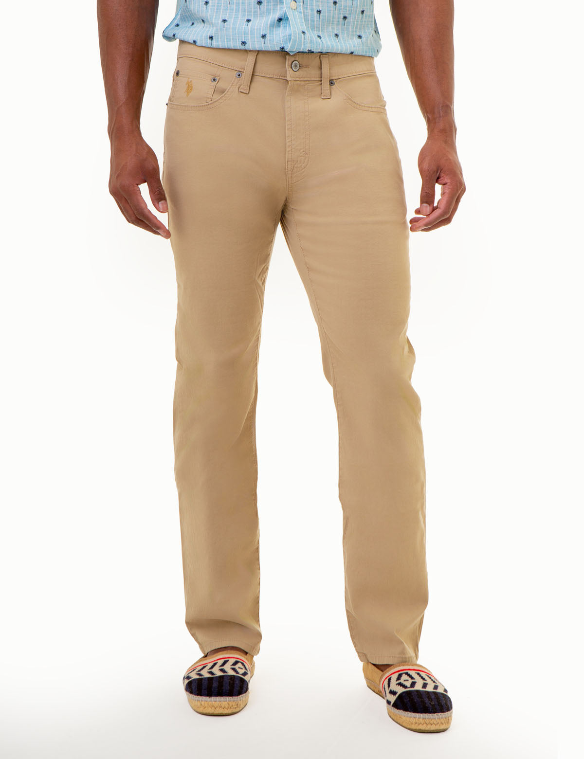 Men's Slim Straight Stretch Chino Pants - Cotton Spandex Fit