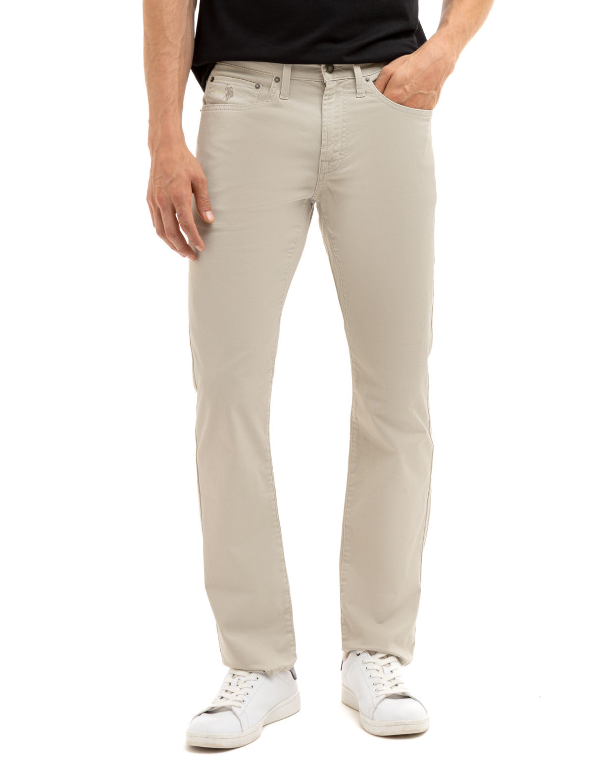 Men's Slim Straight Stretch Chino Pants - Cotton Spandex Fit