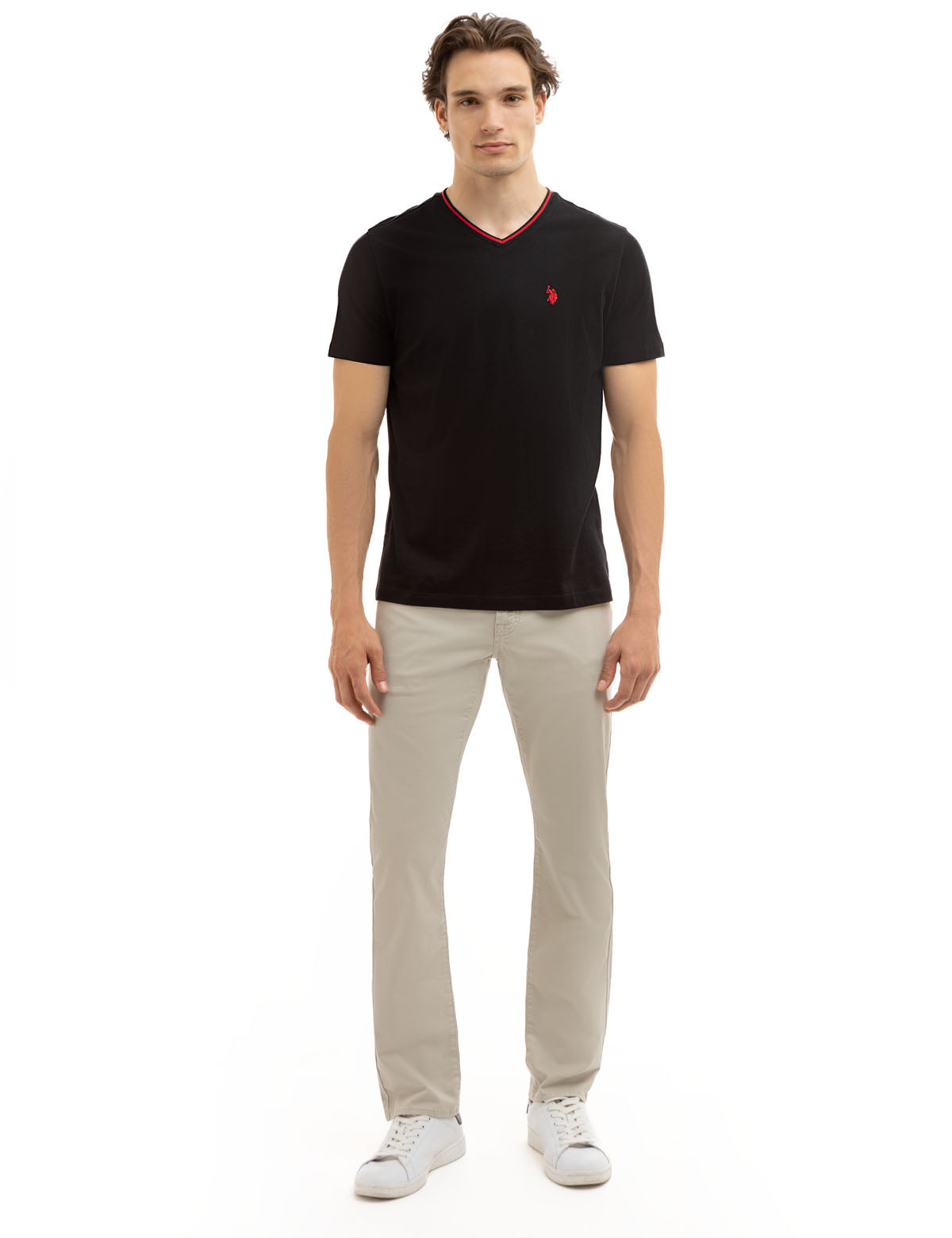 Men's Slim Straight Stretch Chino Pants - Cotton Spandex Fit