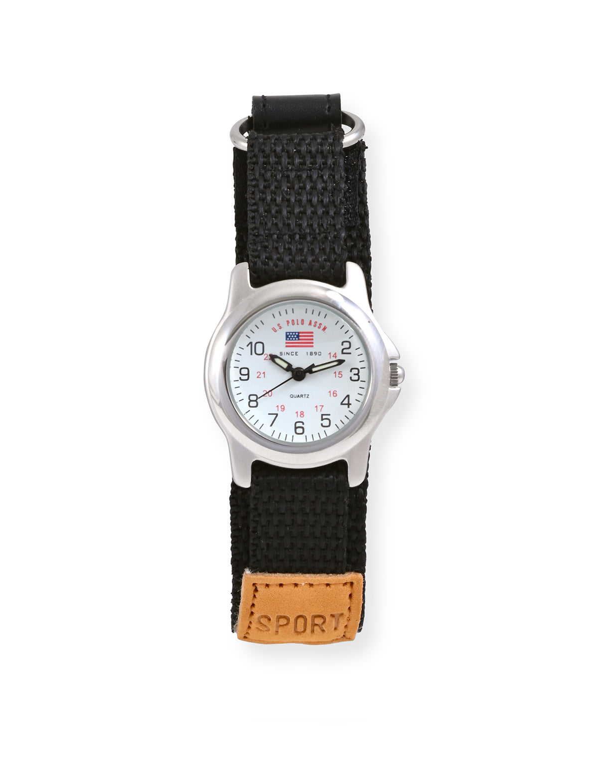 USPA Junior Black Nylon Fastwrap Watch for Kids – Adjustable Strap