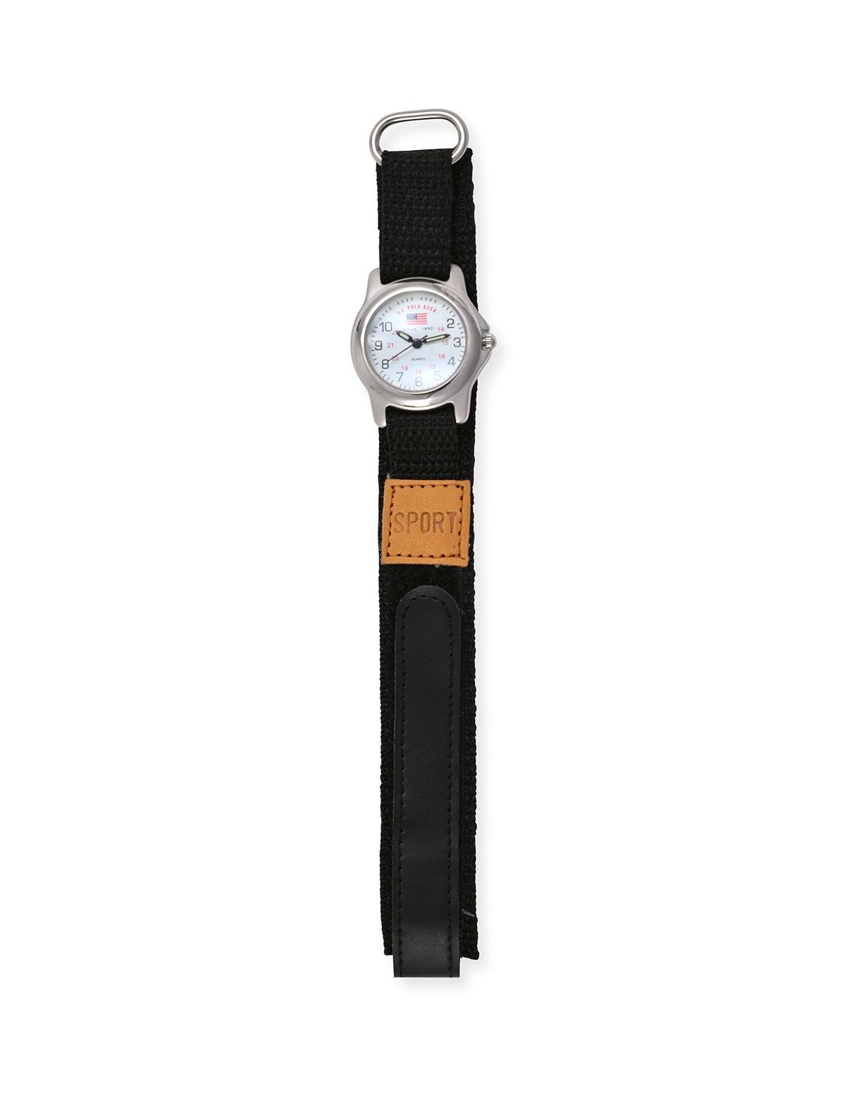 USPA Junior Black Nylon Fastwrap Watch for Kids – Adjustable Strap