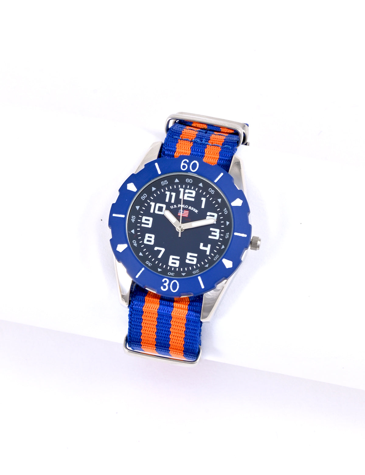 USPA Junior Blue & Orange Nylon Strap Watch for Kids
