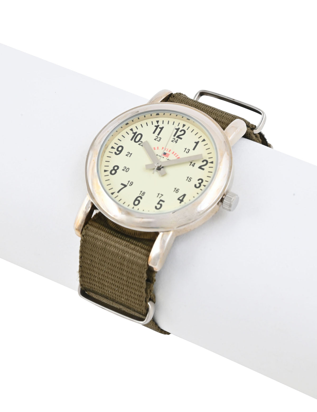 USPA Kids Green Nylon Strap Watch – Adjustable 4.25" to 6.75"