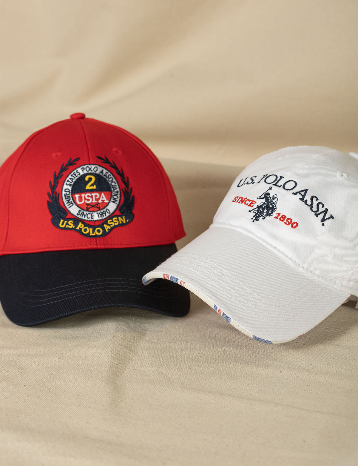 Men's Twill Baseball Cap with Center Crest - Classic Adjustable Hat