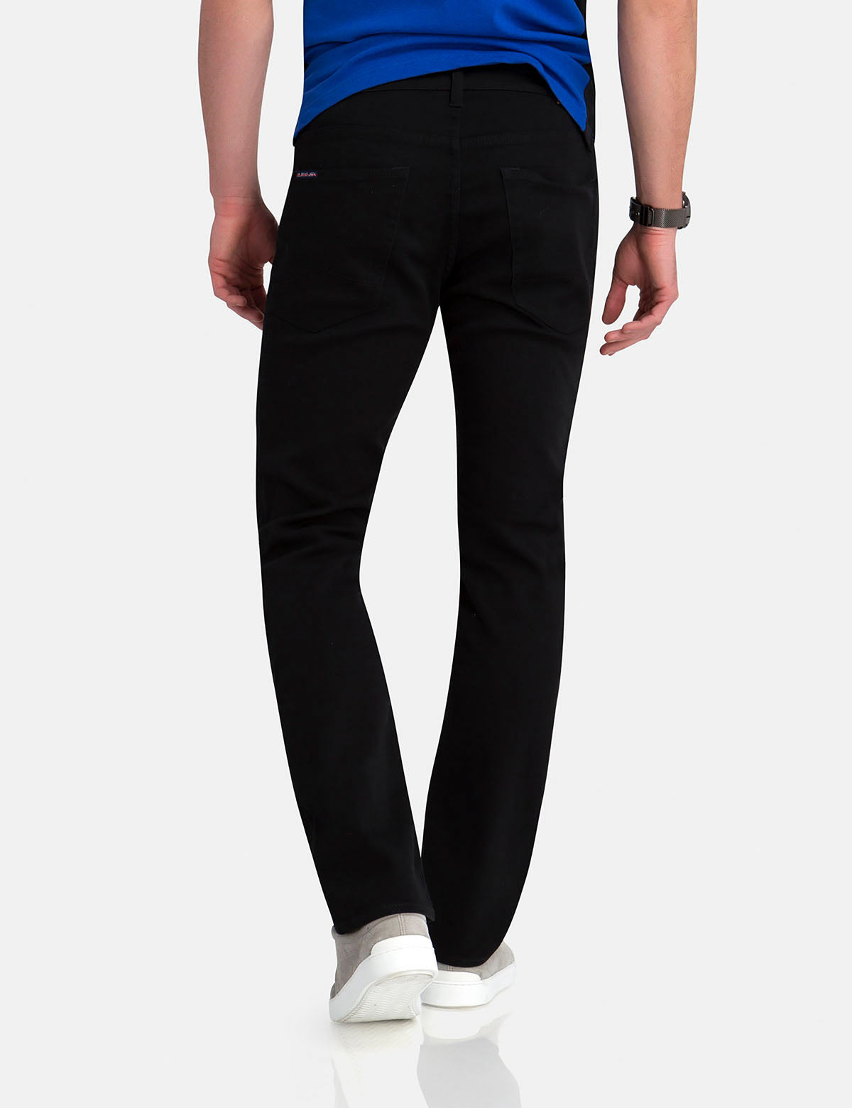 Slim Straight Fit Jeans for Men - Cotton Stretch Denim