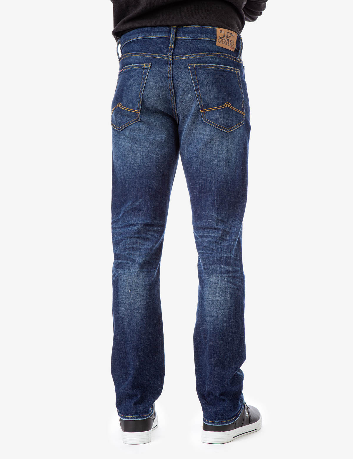Slim Straight Fit Jeans for Men - Cotton Stretch Denim