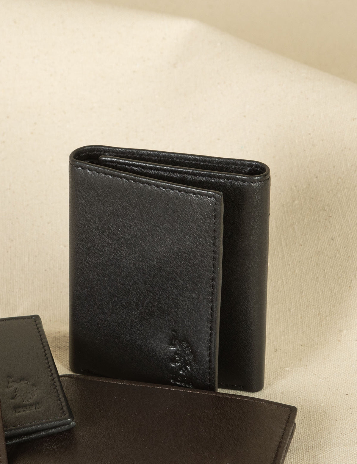 Men's Genuine Leather Trifold Wallet – 100% Full Grain