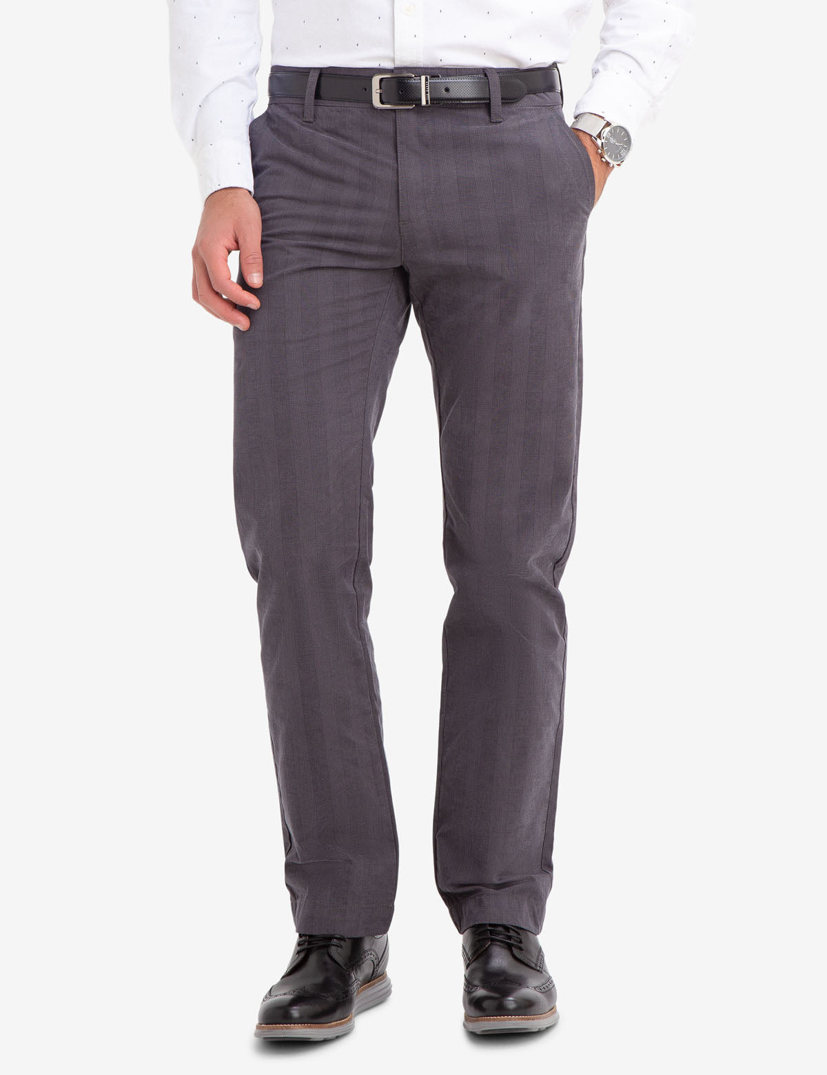 U.S. Polo Assn. Slim Straight Plaid Cotton Chinos