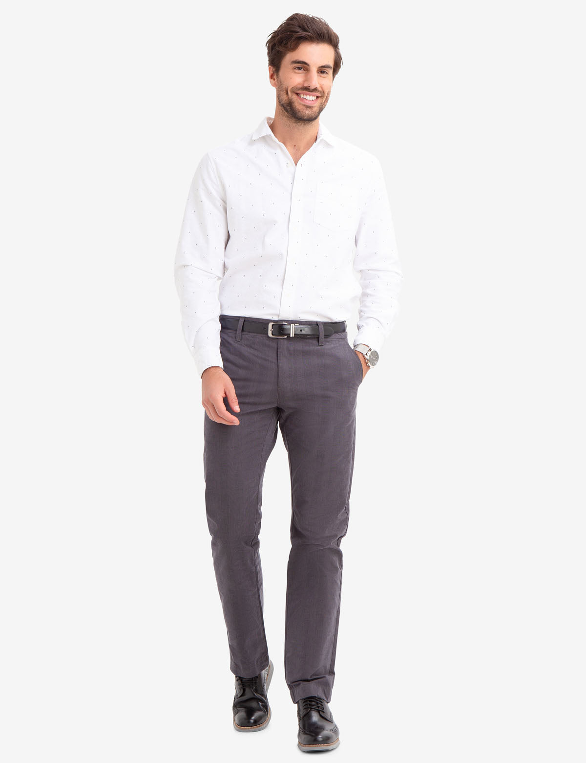 U.S. Polo Assn. Slim Straight Plaid Cotton Chinos