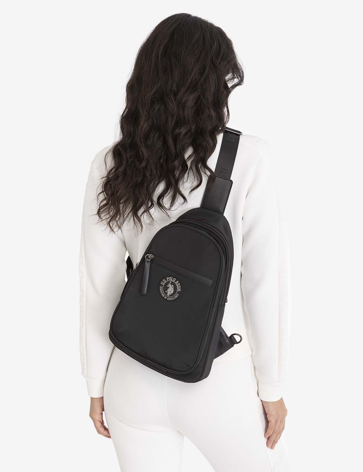 U.S. Polo Assn. Nylon Sling Backpack with Card Slots