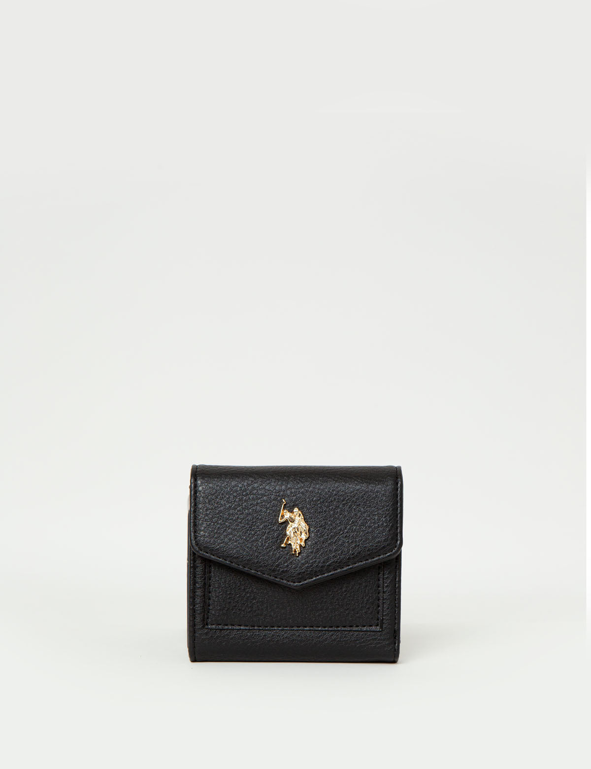 Compact PU Leather Wallet with Flap & Multiple Card Slots – Secure Snap Closure